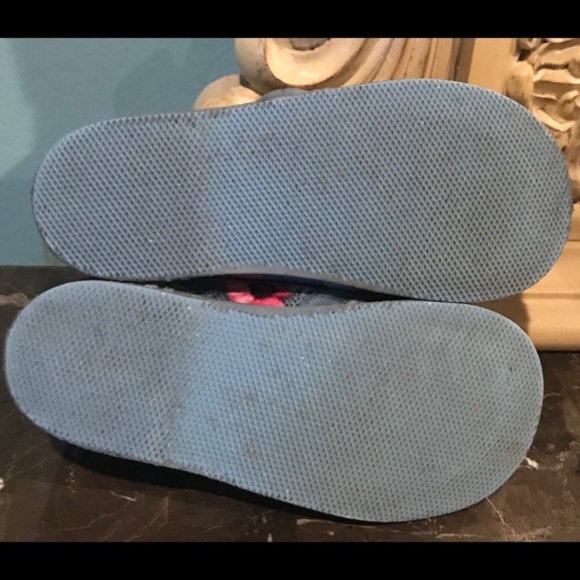 Velvet-Feel Hard Bottomed Slippers/Shoes - 8.5 - Picture 5 of 6